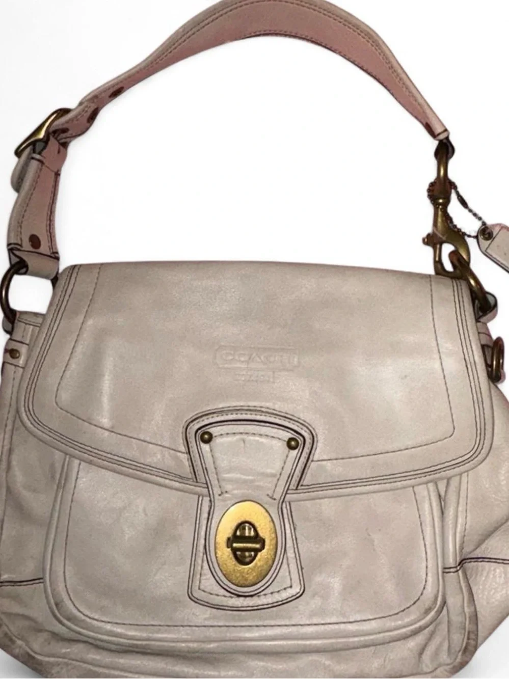 Coach 65th Anniversary Legacy Ali 10329 - Medium White Leather Shoulder Bag